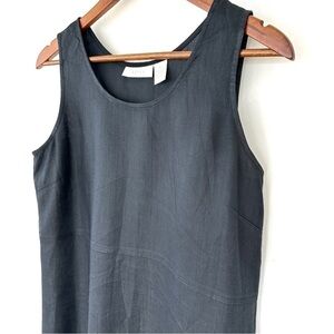 J. Jill shift dress, popover, sleeveless, crew neck,  midi length, in 💯 linen